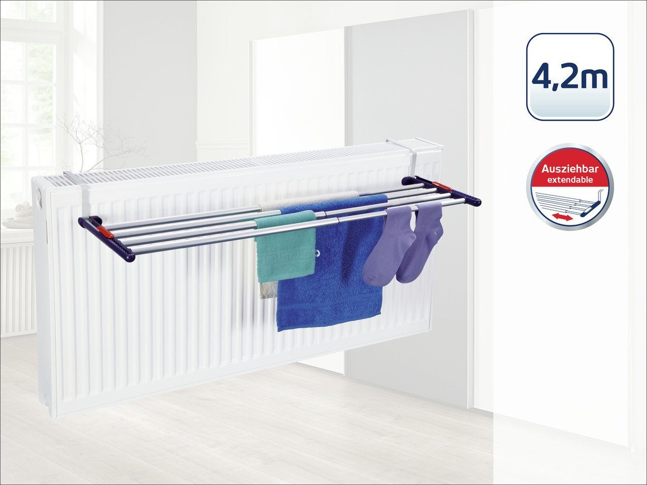 Leifheit Heizkörper-Wäschetrockner Quartett 42 Extendable