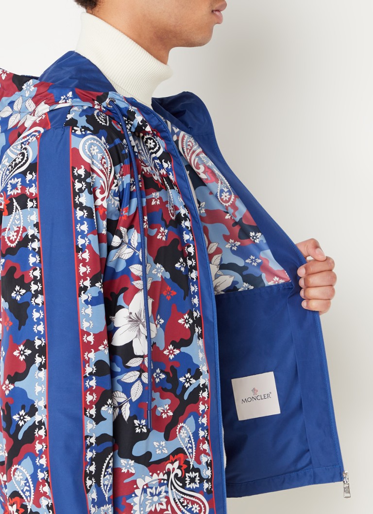 Moncler Hotay oversized fit windbreaker with paisley design