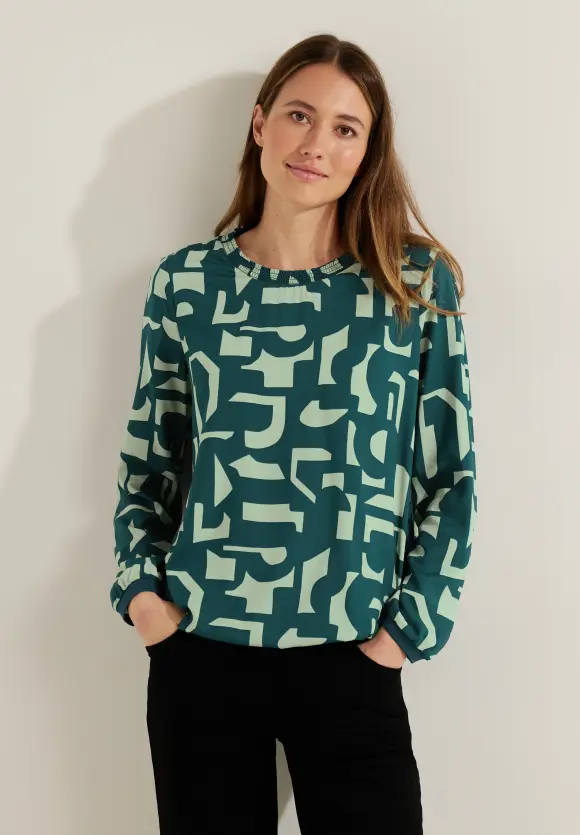 CECIL Bluse mit Smockdetails