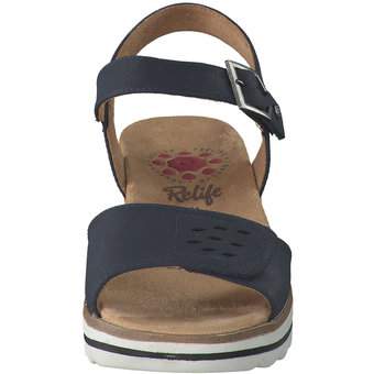 Relife Keilsandale in blau