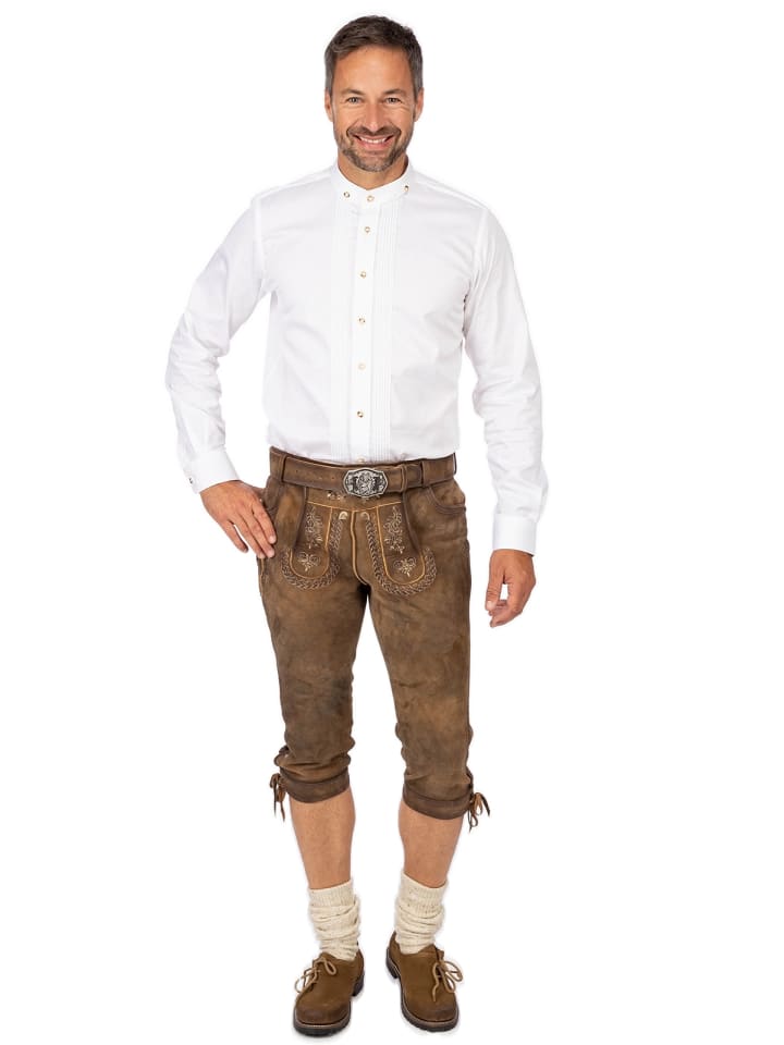 Gwandler Lederhose MICHELBACH-gespeckt in braun günstig kaufen 60