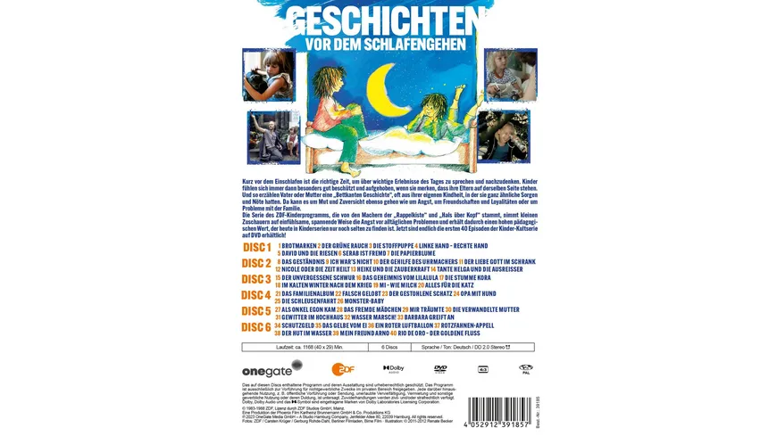 Bettkantengeschichten - Folge 1-40  [6 DVDs]