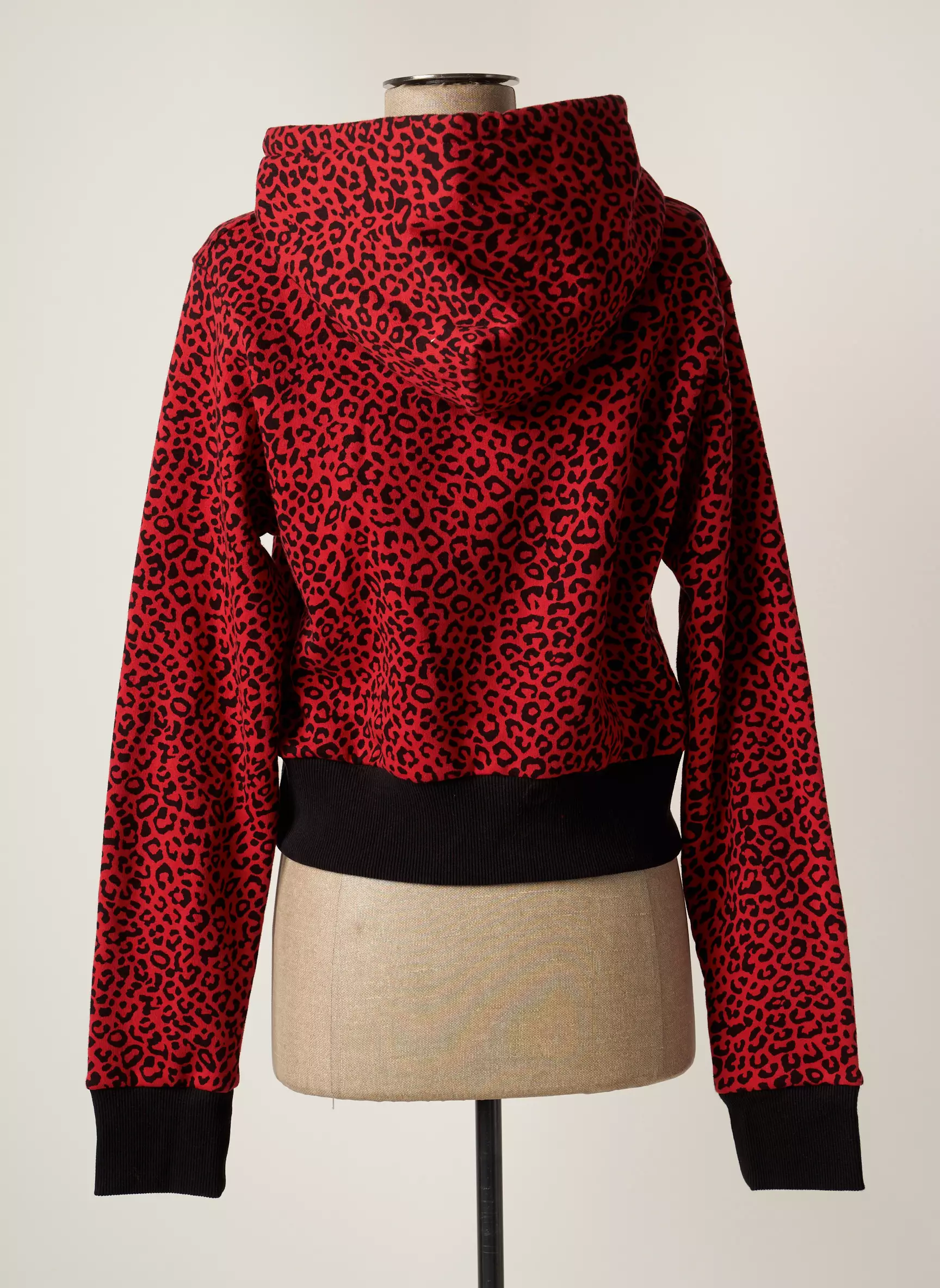 Schott Sweat Capuche Femme couleur rouge