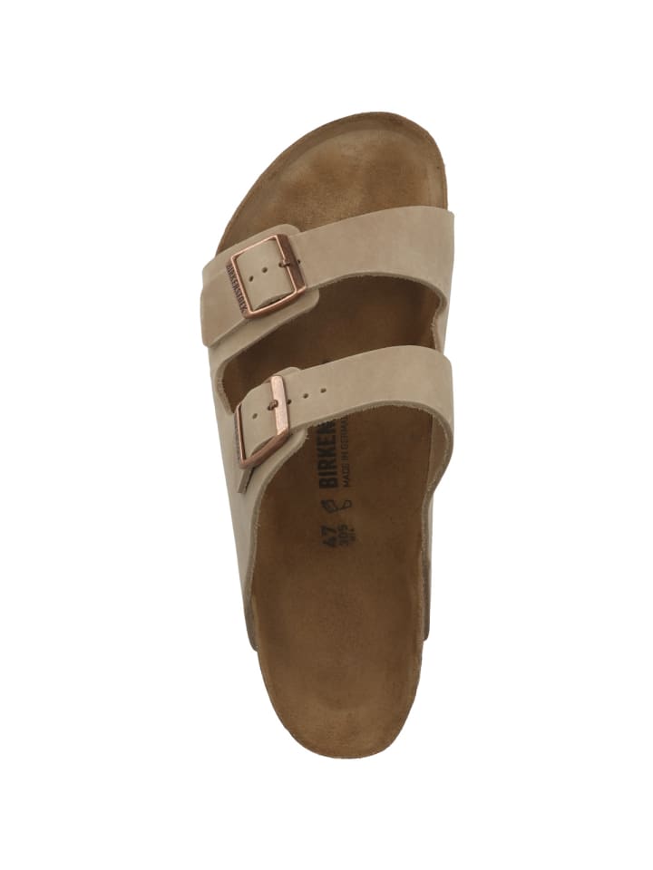 Birkenstock Sandale Arizona Nubukleder normal in hellbraun günstig kaufen