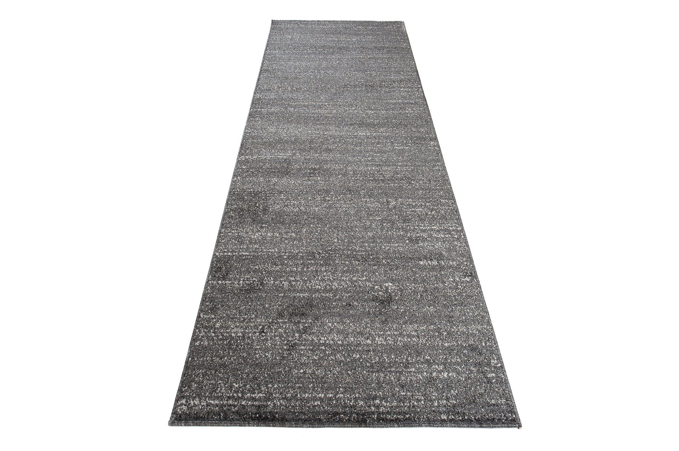 Läufer Läufer Flurläufer Einfarbig für Vorzimmer, Küche - Anthrazit, Mazovia, 80 x 100 cm, Kurzflor, Meterware, Höhe 10 mm, Kurzflor - niedrige Florhöhe