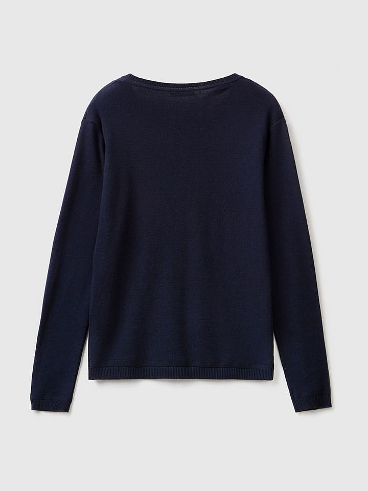 Benetton Cardigan in Dunkelblau günstig kaufen
