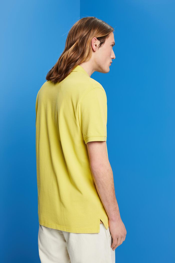 Poloshirt aus Stone-Washed-Baumwollpikee