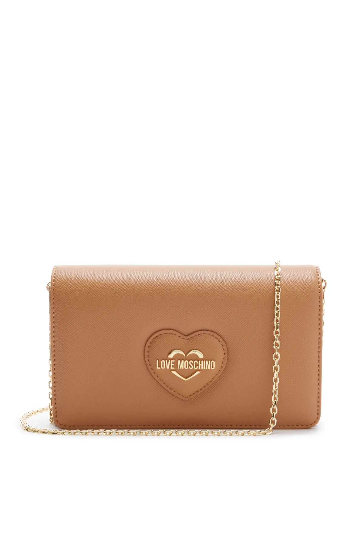 1'ASLAN  Love Moschino Saffiano Damen Umhängetasche Braun Jc4268pp0ikl0226