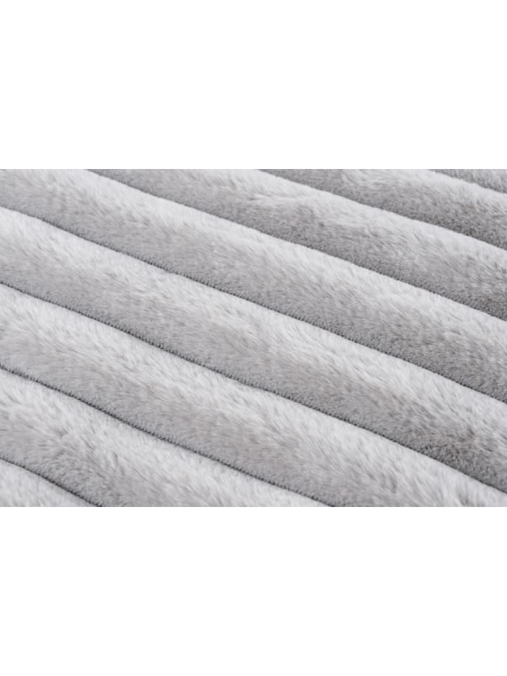 GMD Living Superweiche Kuscheldecke PLUSH, moderne Wohndecke in Silver (hellgrau) günstig kaufen 150 x 200 cm