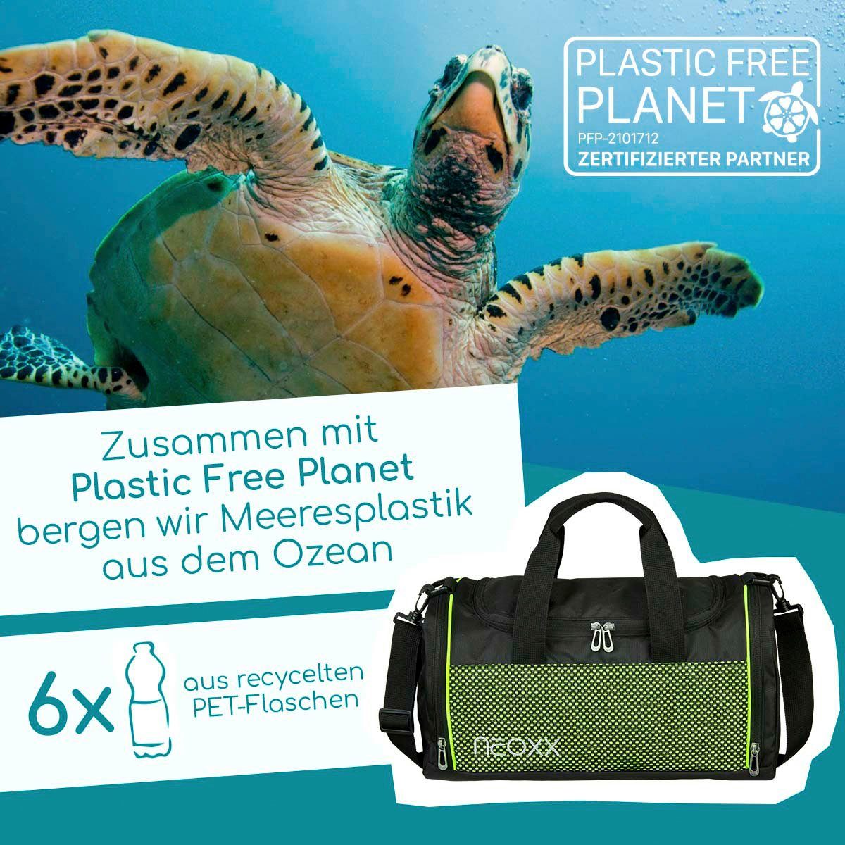 neoxx Sporttasche Champ, All about Neon, zum Teil aus recyceltem Material