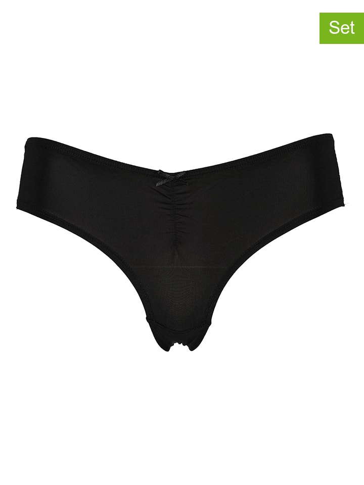 LASCANA 2er-Set: Strings in Schwarz günstig kaufen