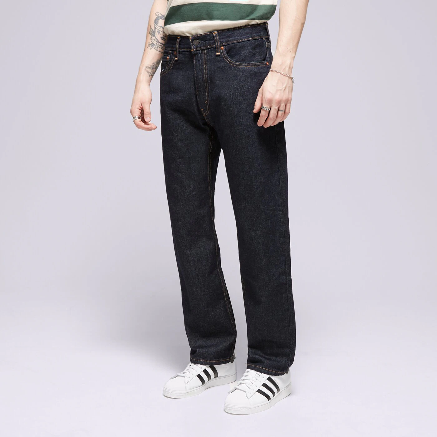 LEVI'S HOSE 555 96 RELAXED STRAIGHT DARK INDIGO Schwarz