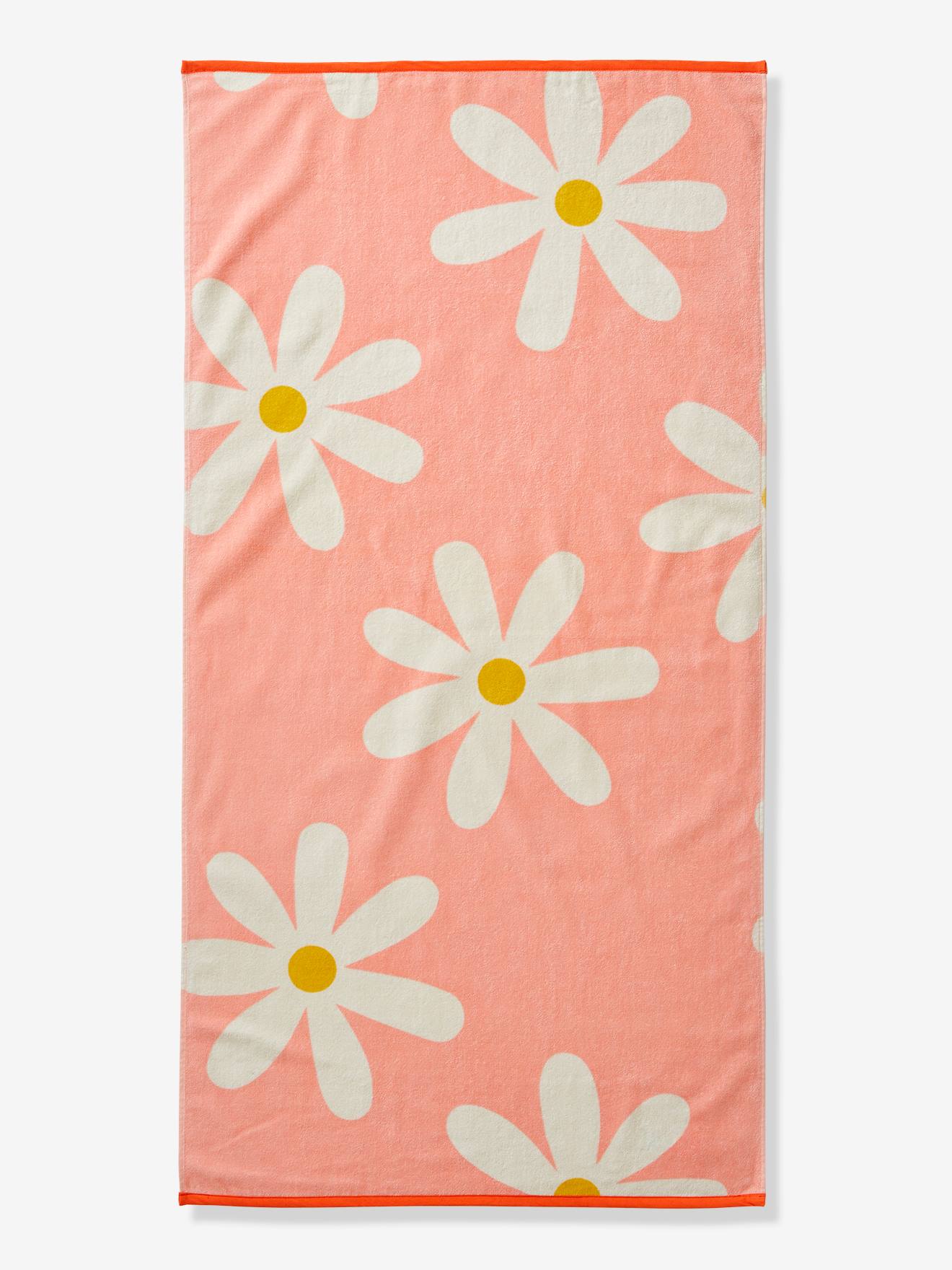 Serviette de plage / de bain POP personnalisable rose