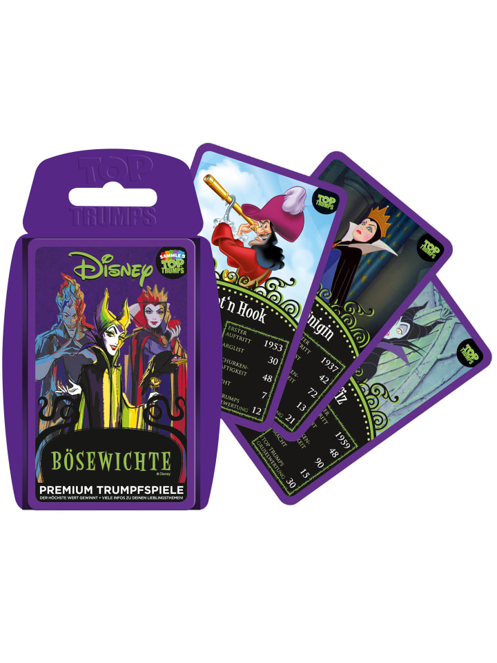 Winning Moves Top Trumps Disney Bösewichte Quartettspiel in bunt günstig kaufen onesize
