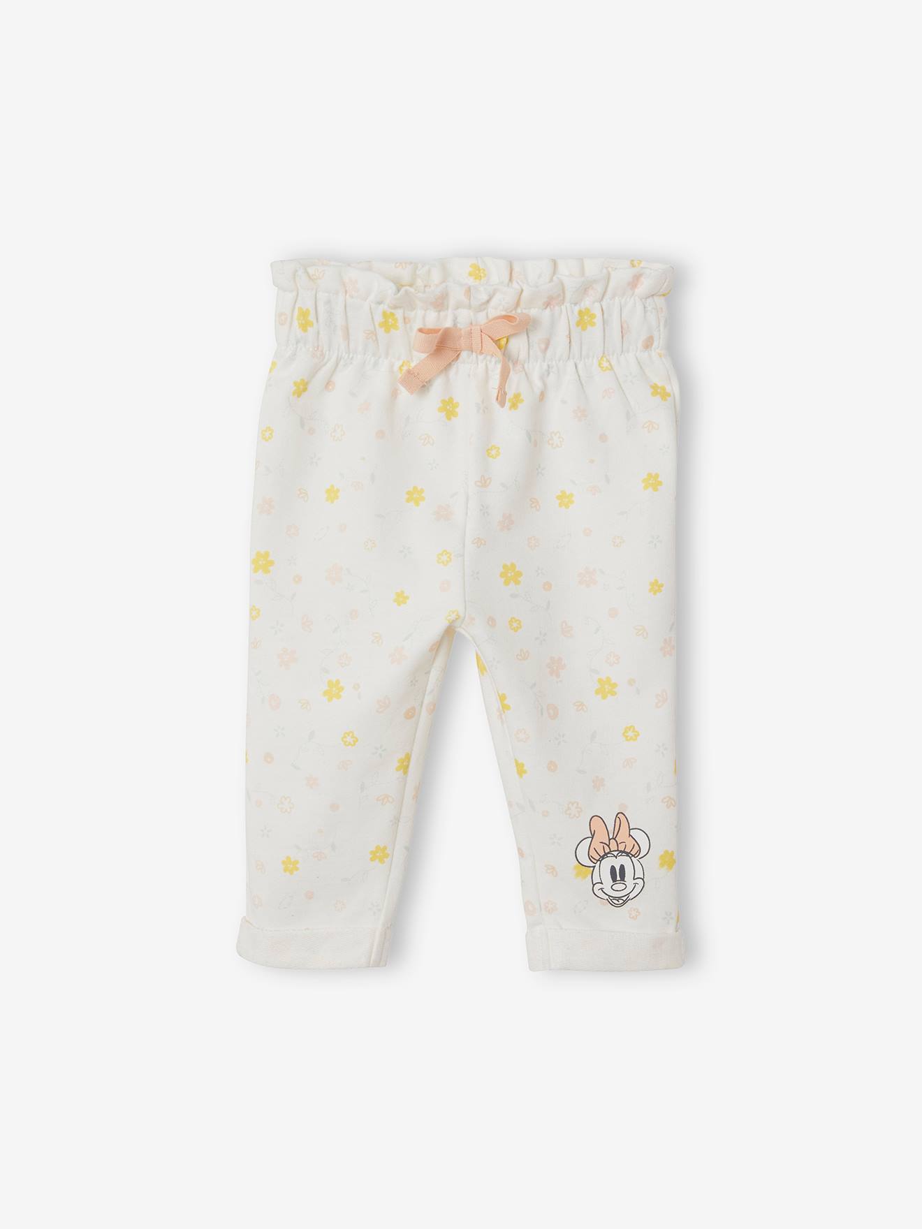 Legging bébé fille DS® Minnie blanc imprimé