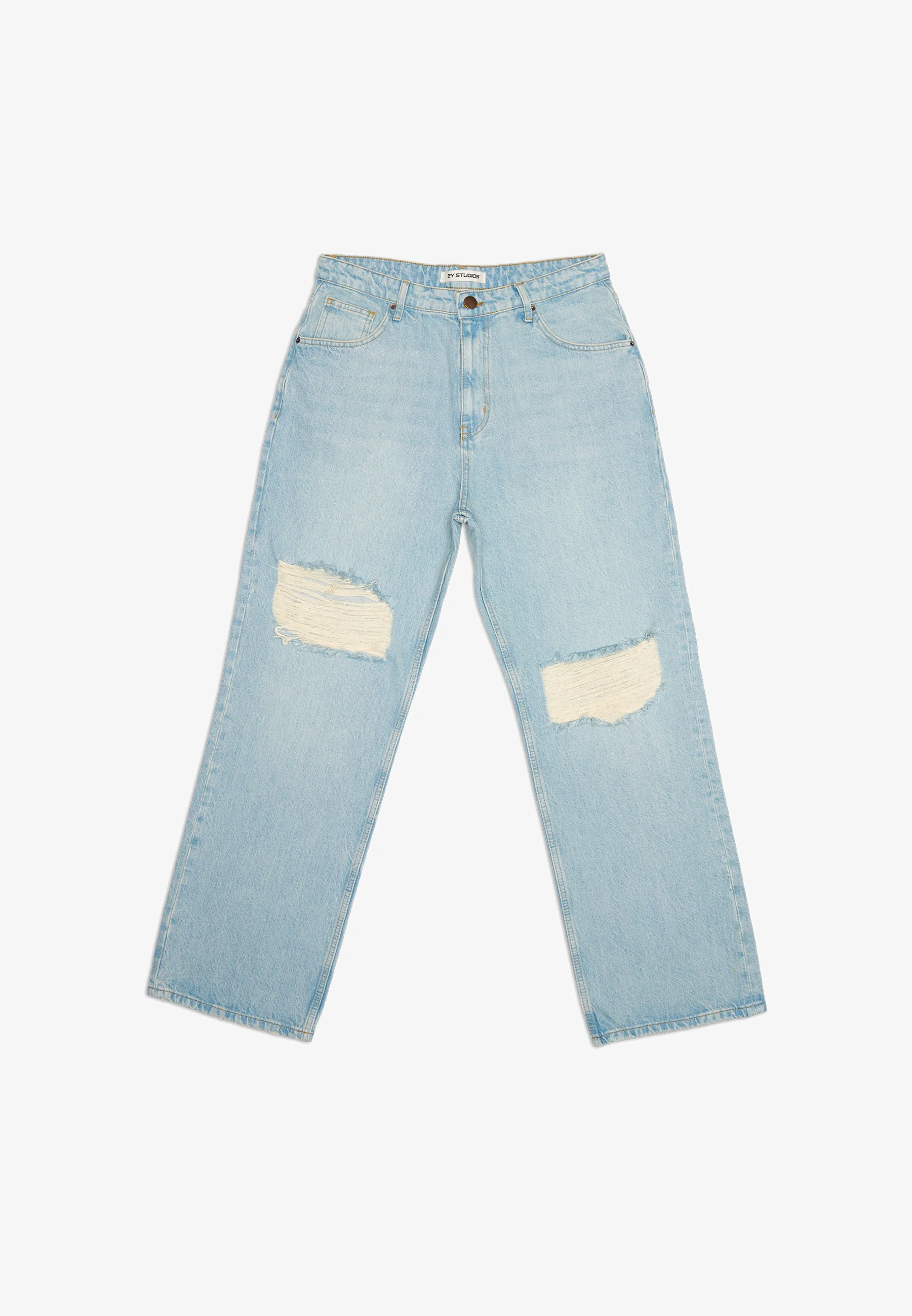 2Y Studios ANDUIN RIPPED BAGGY - Vaqueros holgados