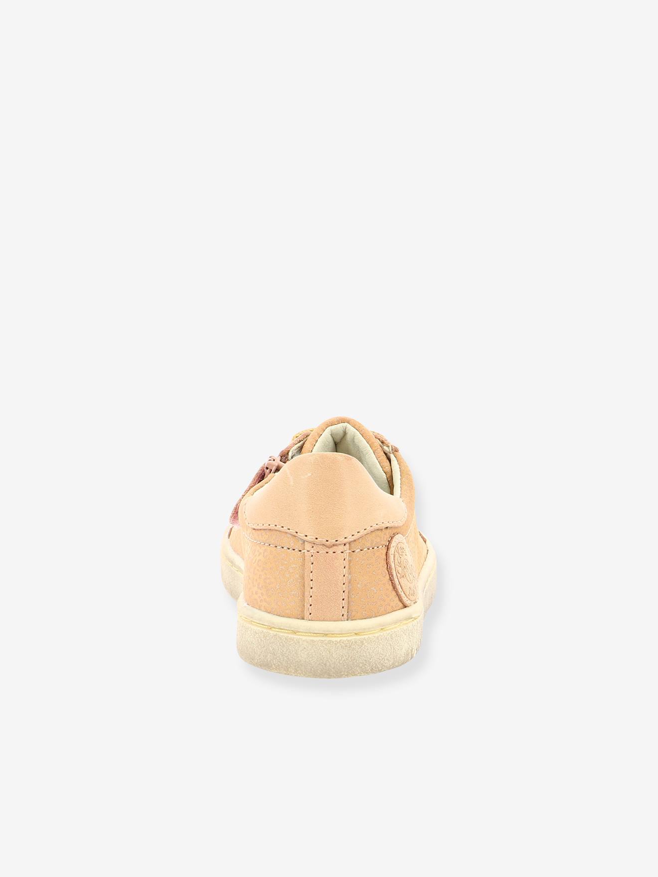 Baskets sneakers cuir fille Lykool KICKERS® rose
