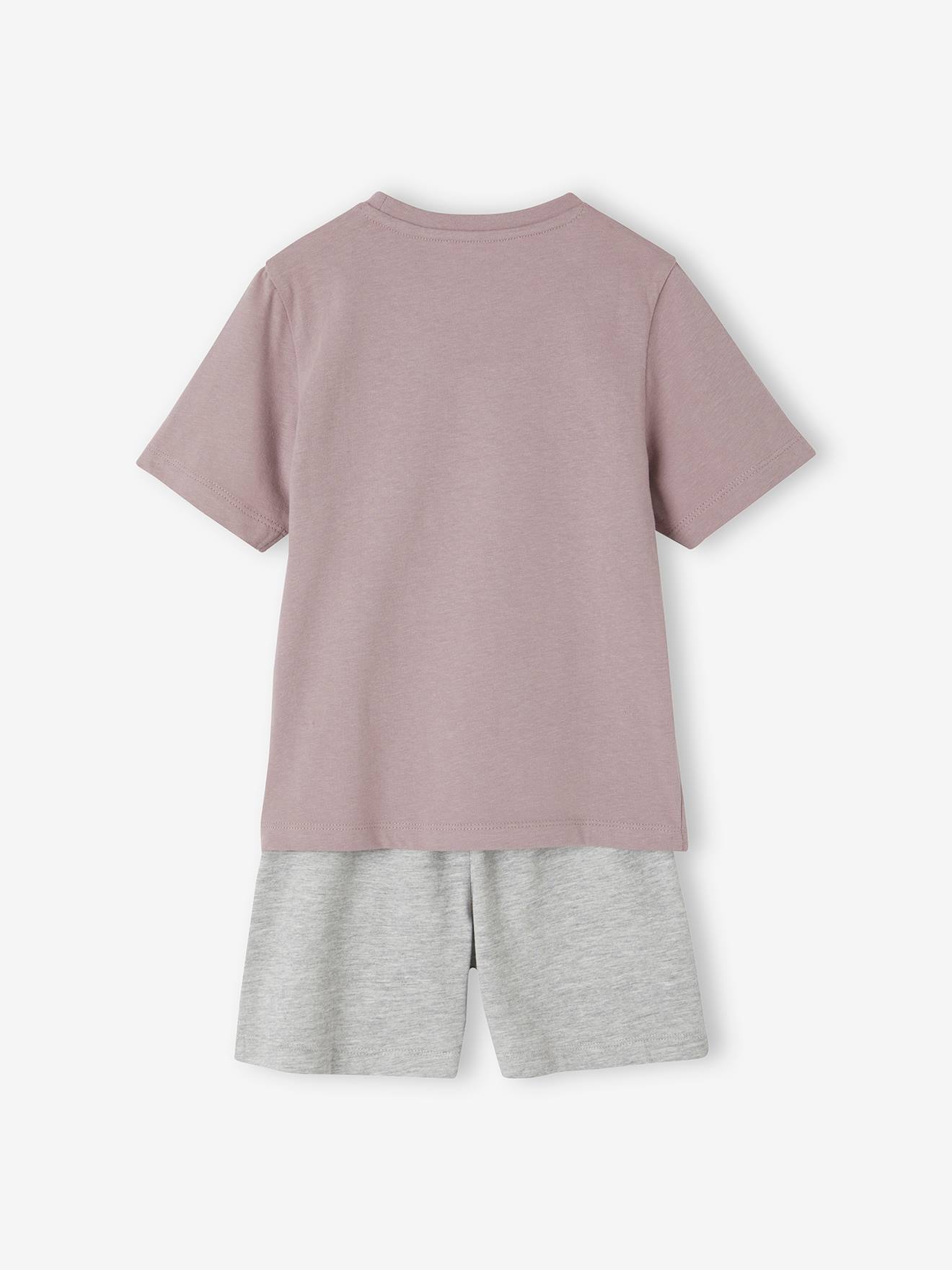 Vertbaudet 2er-Pack kurze Jungen Schlafanzüge Oeko-Tex - lavandel