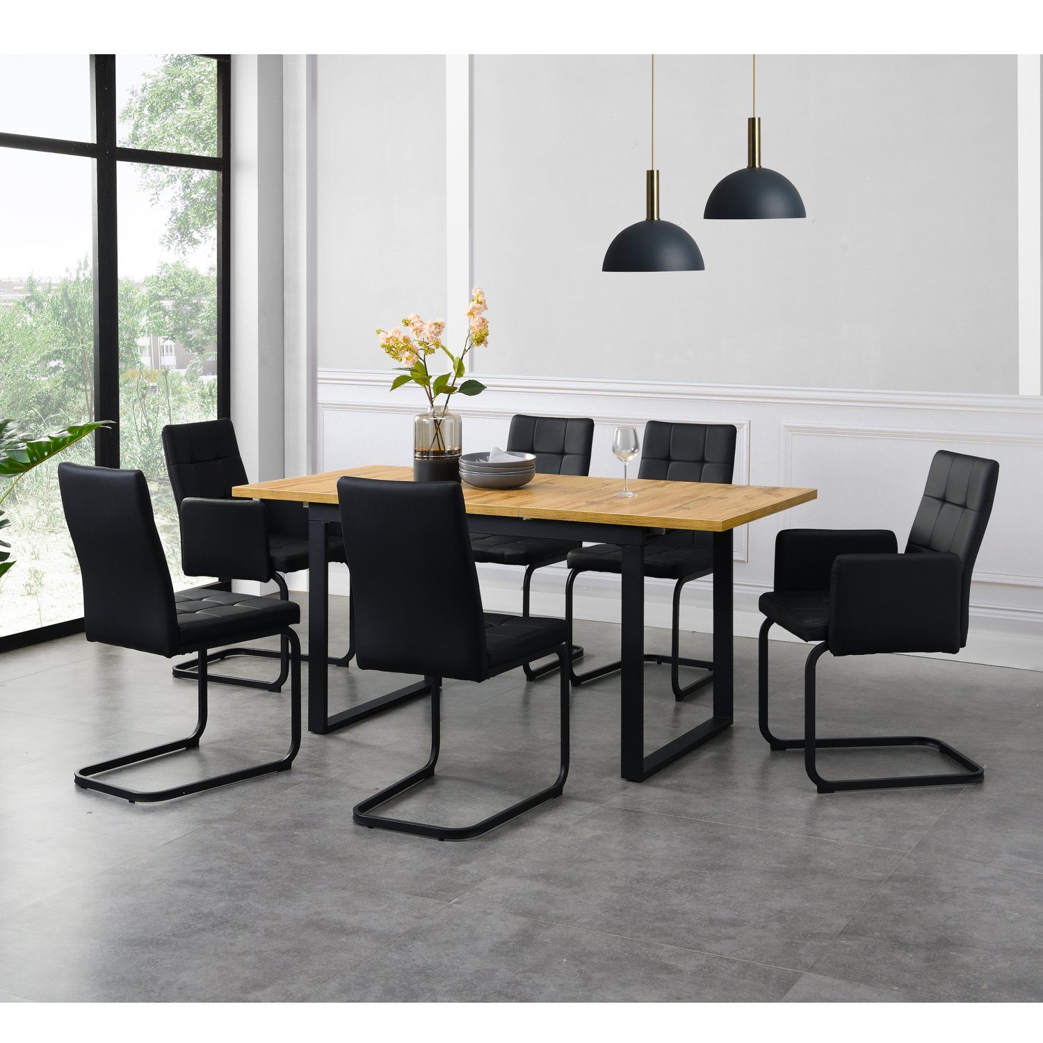 B&D home Freischwinger Freischwinger OLE (4er Set, 4 St), kippsicher, gepolstert