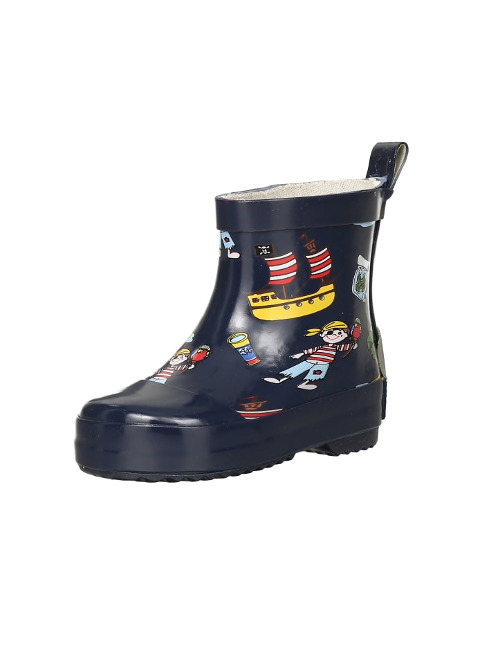 Playshoes Gummistiefel Halbschaft Pirateninsel in Marine günstig kaufen