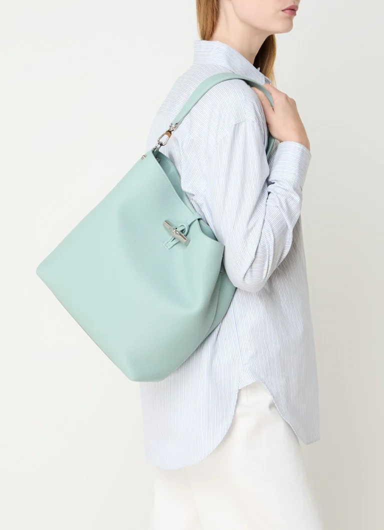 Longchamp Le Roseau M nahkainen olkalaukku