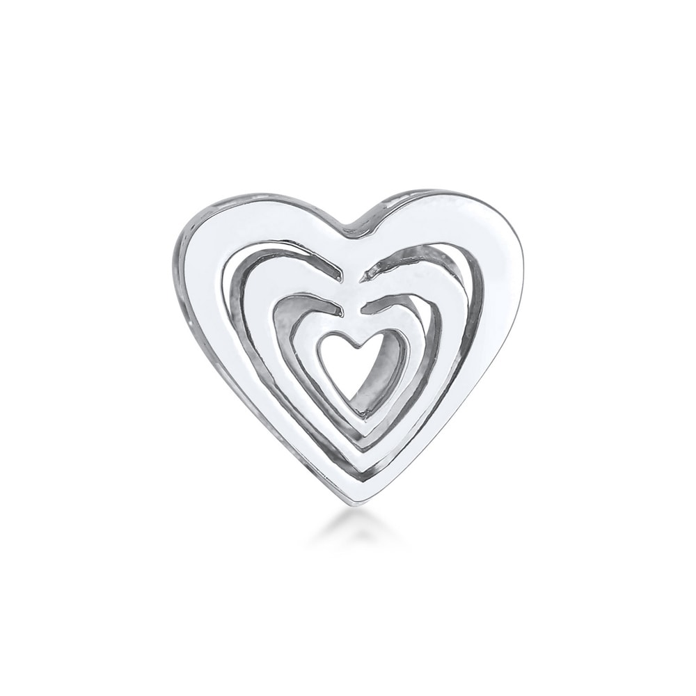 Nenalina Nenalina Amulette Charm femme coeur amour ludique en argent 925 sterling Pendentif