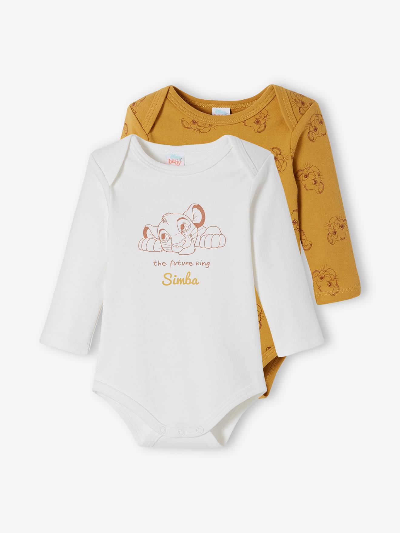 Disney 2er-Pack Baby Bodys Disney KÖNIG DER LÖWEN - gelb