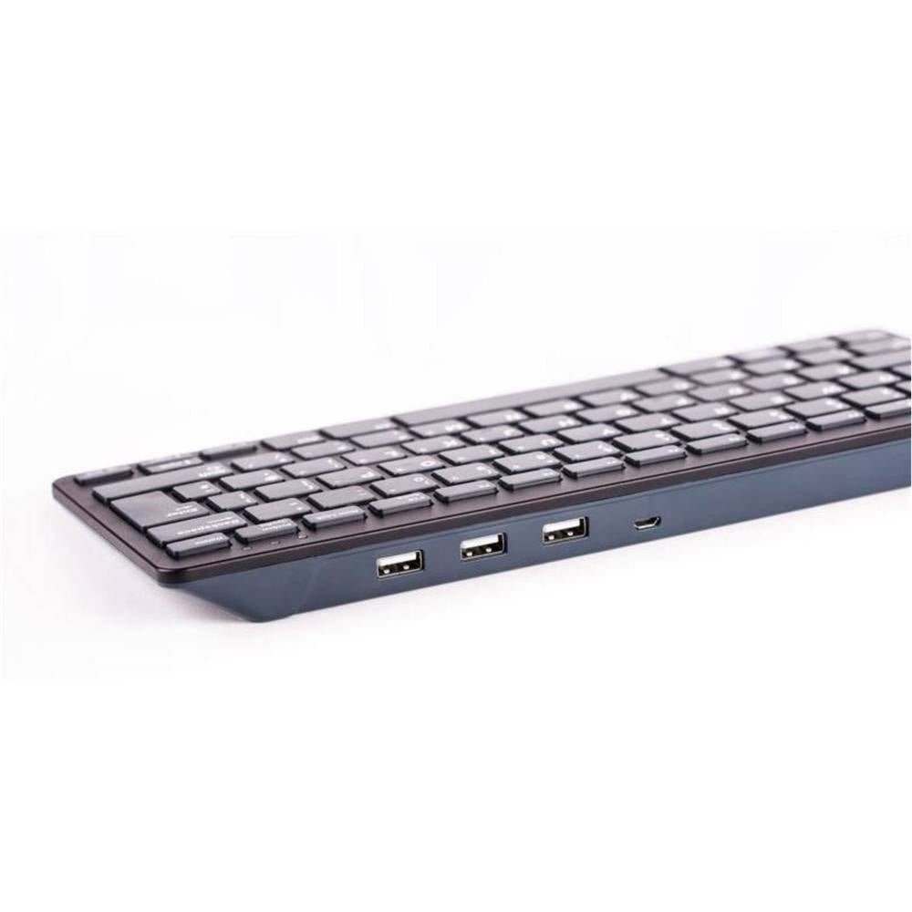 Raspberry Pi Tastatur mit USB Hub (Tastaturlayout: Deutsch, Tastatur (USB-Hub)