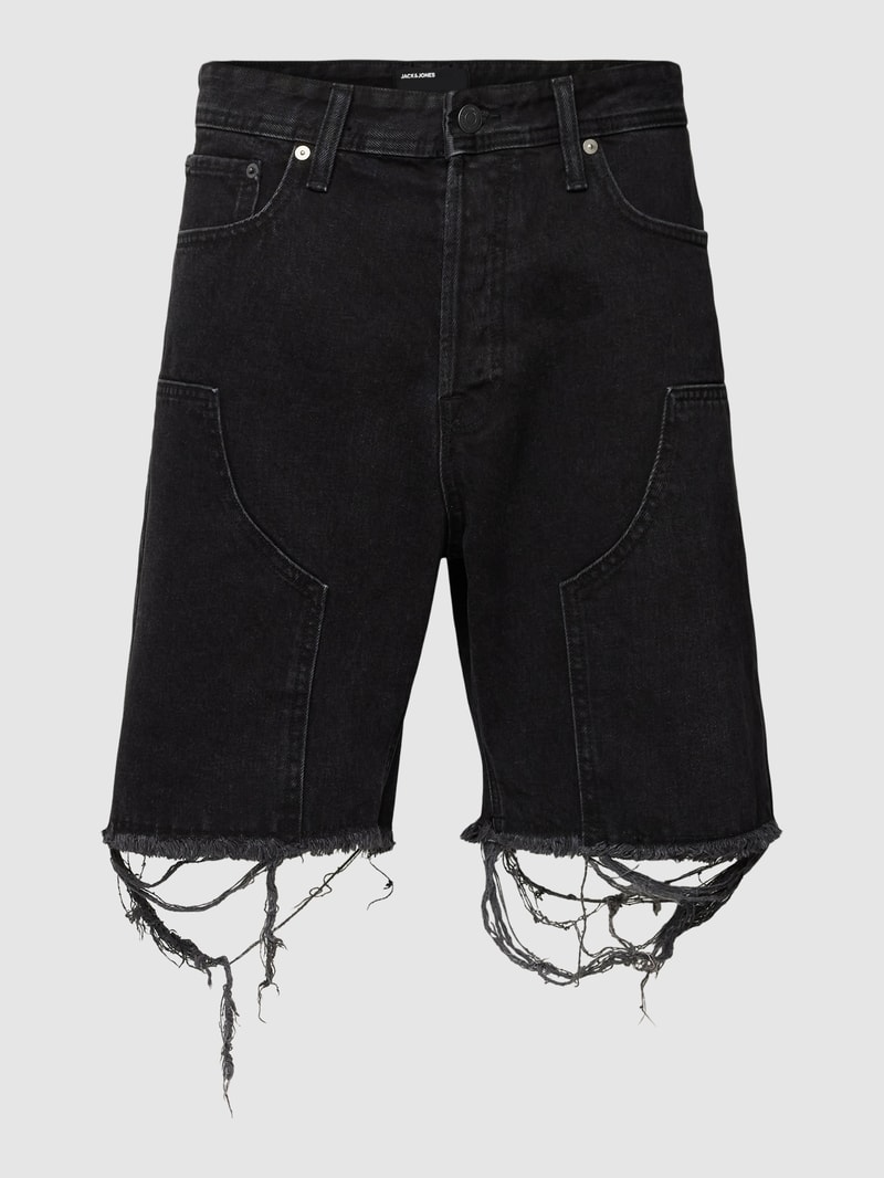 Bermudas mit aufgesetzten Taschen Modell 'TONY' in schwarz