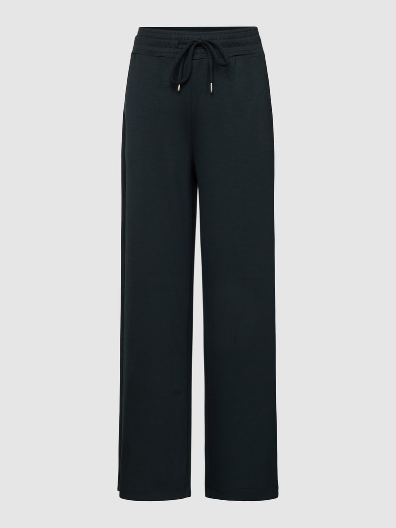 Sweatpants in verkürzter Passform in schwarz