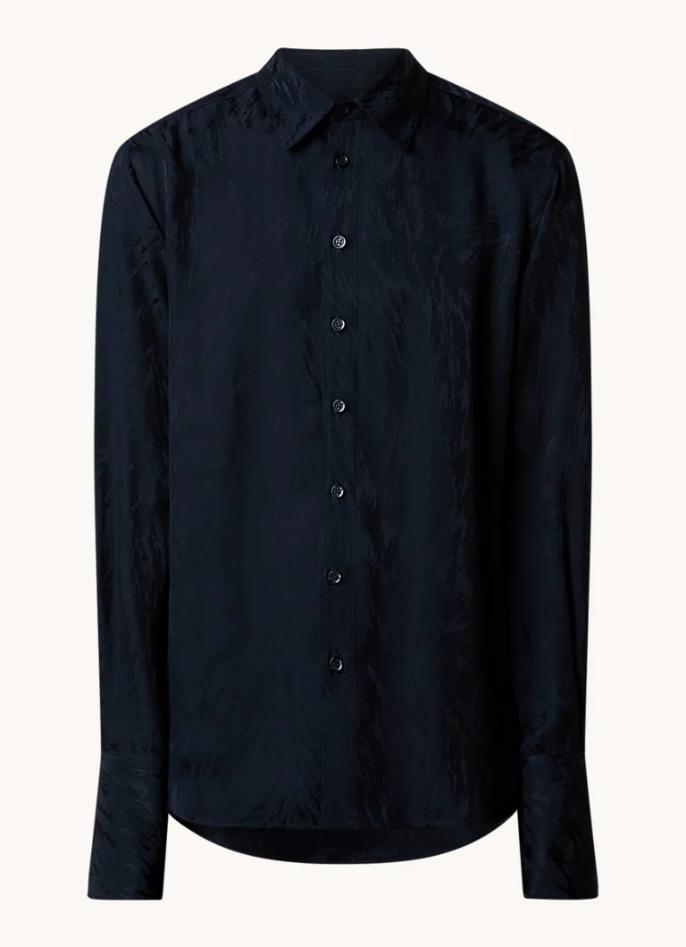 Camicia Louis Gabriel Nouchi dal taglio classico con motivo jacquard