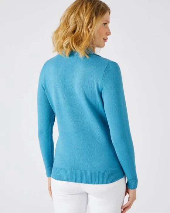 Pull col polo manches longues