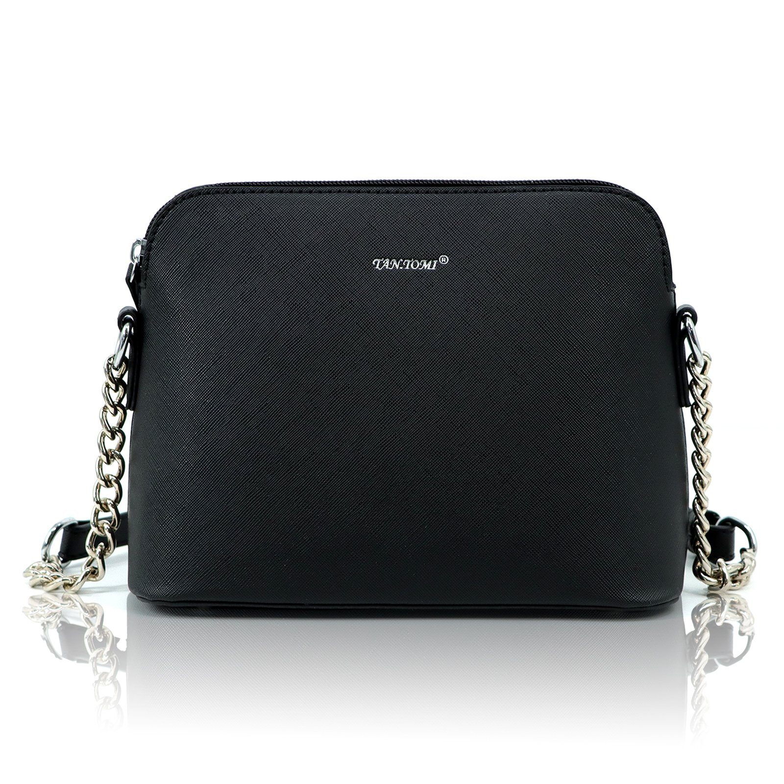 TAN.TOMI Schultertasche Kette Schulterriemen Abendtasche,Damen Kleine Umhängetasche, Geschenke für Frauen in schlichter Optik Handtasche für Bankett Party
