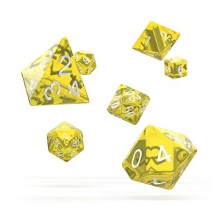 Oakie Doakie Dice Würfel RPG-Set Translucent - Gelb (7)
