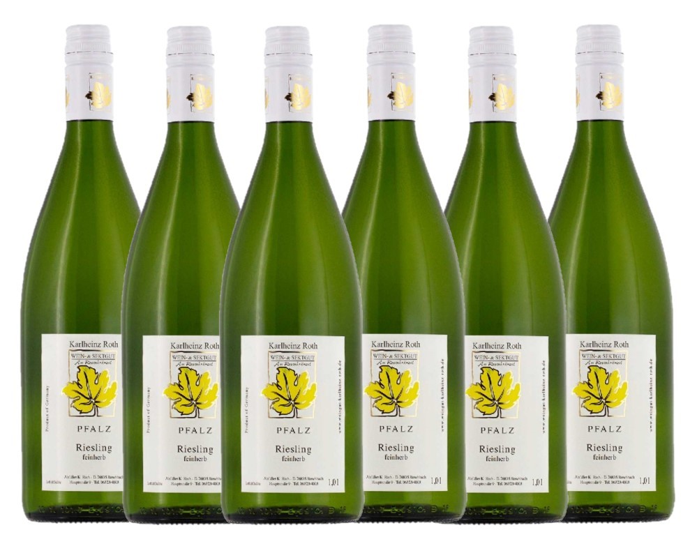 Wein- & Sektgut Karlheinz Roth Weingut Karlheinz Roth Riesling QbA feinherb 2020 - 6er Karton