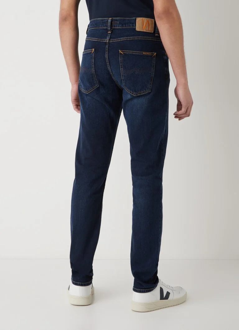 Nudie Jeans Lean Dean smart fit jeans with dark wash