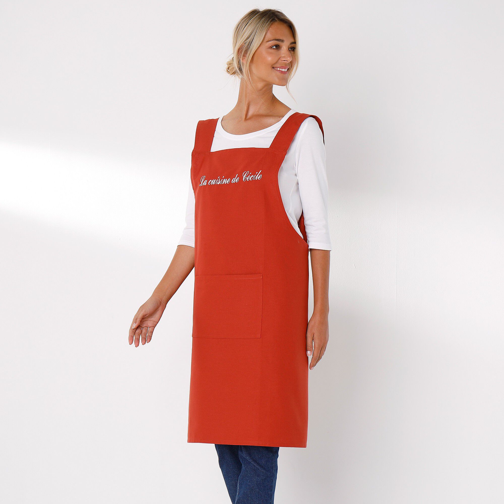 Tablier de cuisine japonais coton uni personnalisable