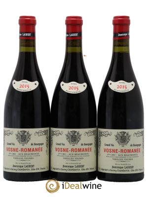 Vosne-Romanée 1er Cru Aux Beaumonts Vieilles Vignes Dominique Laurent  2015 - Lot de 3 Bouteilles