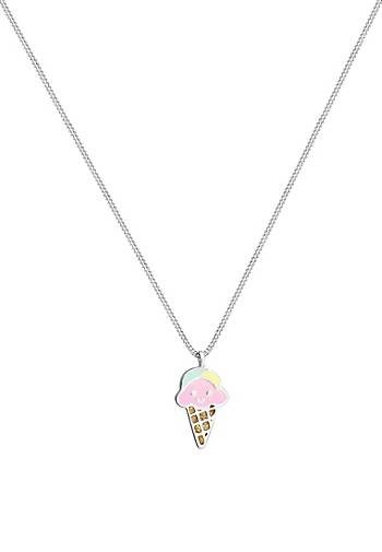 Elli Halskette Kinder Eis Sweet Emaille 925 Silber