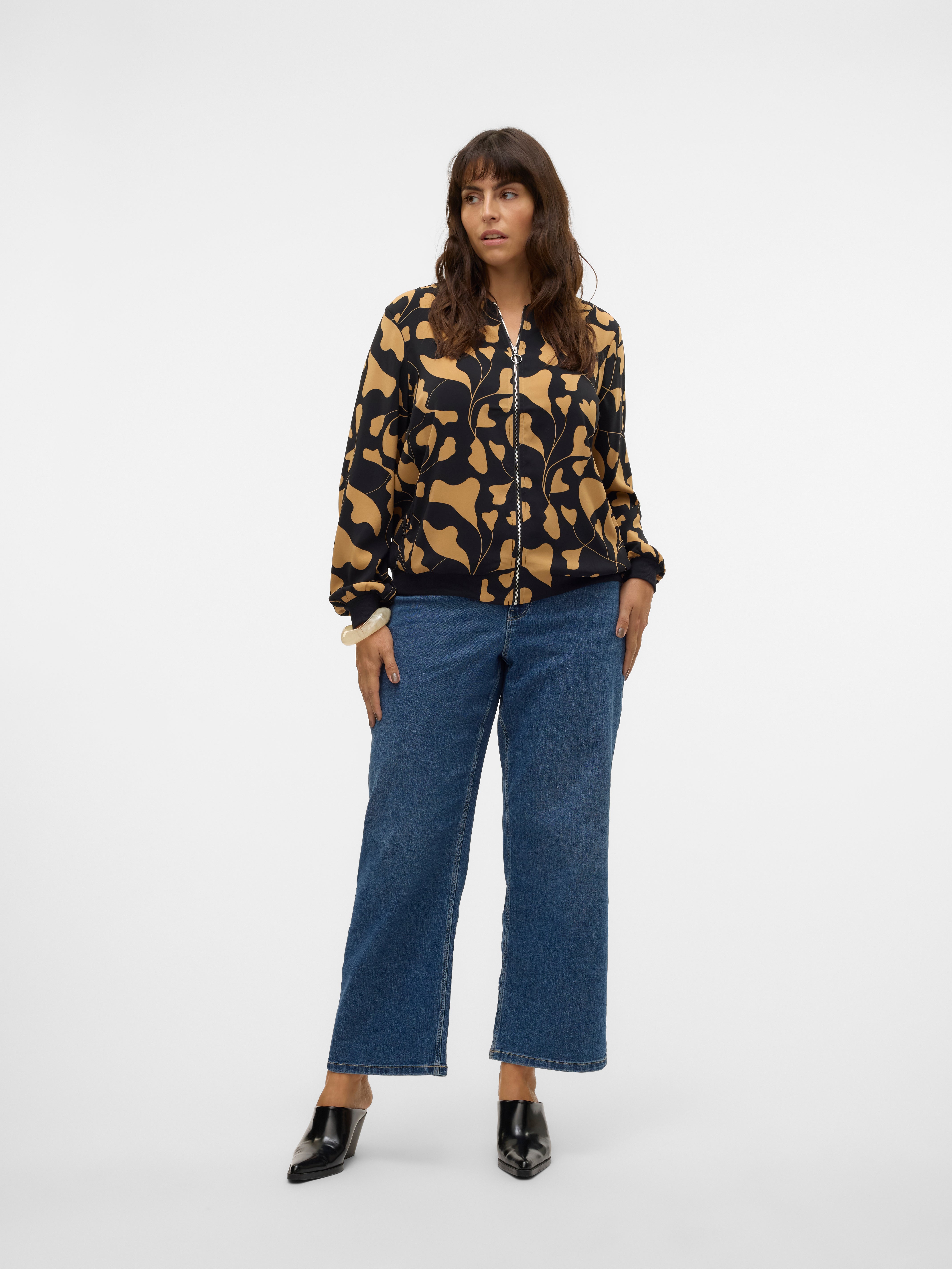 VMCEVALINA Mid Rise Locker geschnitten Jeans