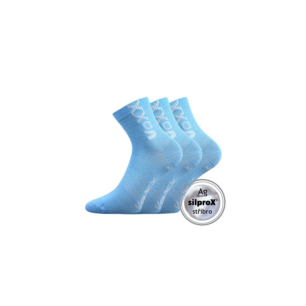 Voxx Adventurik hellblaue Sportsocken, 3 Paare