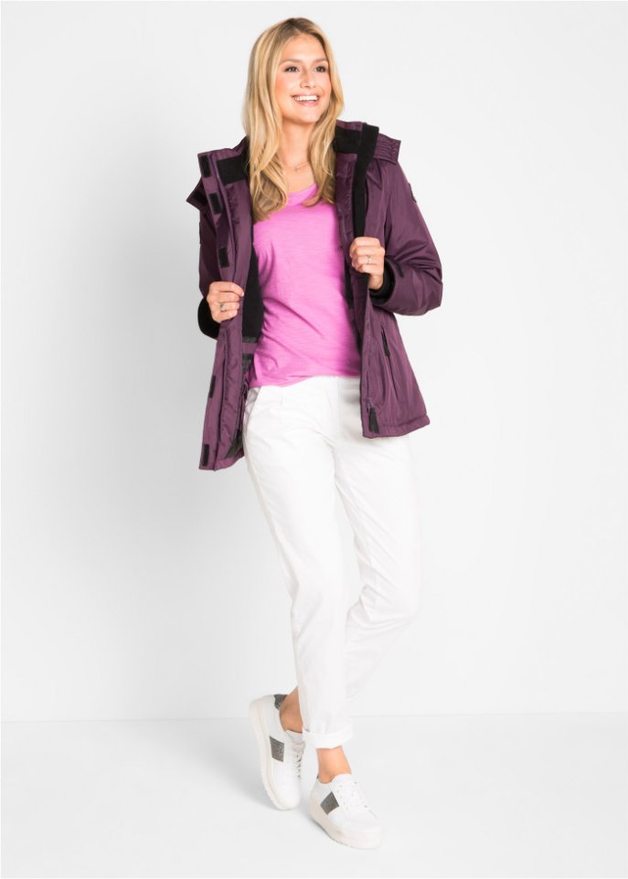 Jacke mit abnehmbarer Kapuze