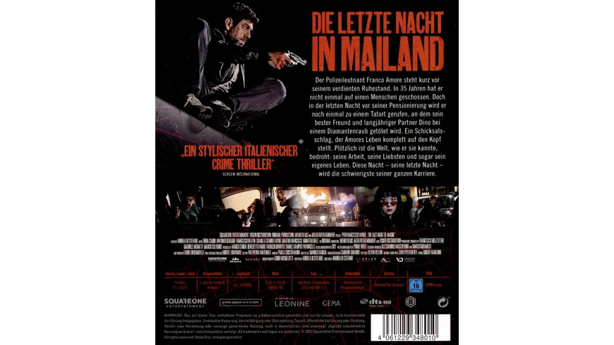 Die letzte Nacht in Mailand