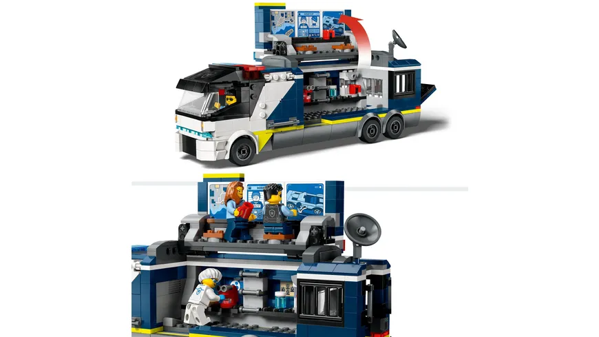LEGO City 60418 Polizeitruck mit Labor