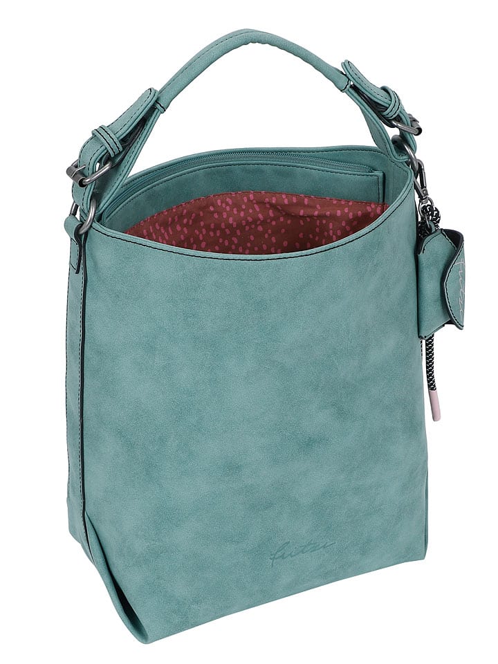 Fritzi aus Preußen Schultertasche in Türkis - (B)15 x (H)32 x (T)34 cm günstig kaufen onesize