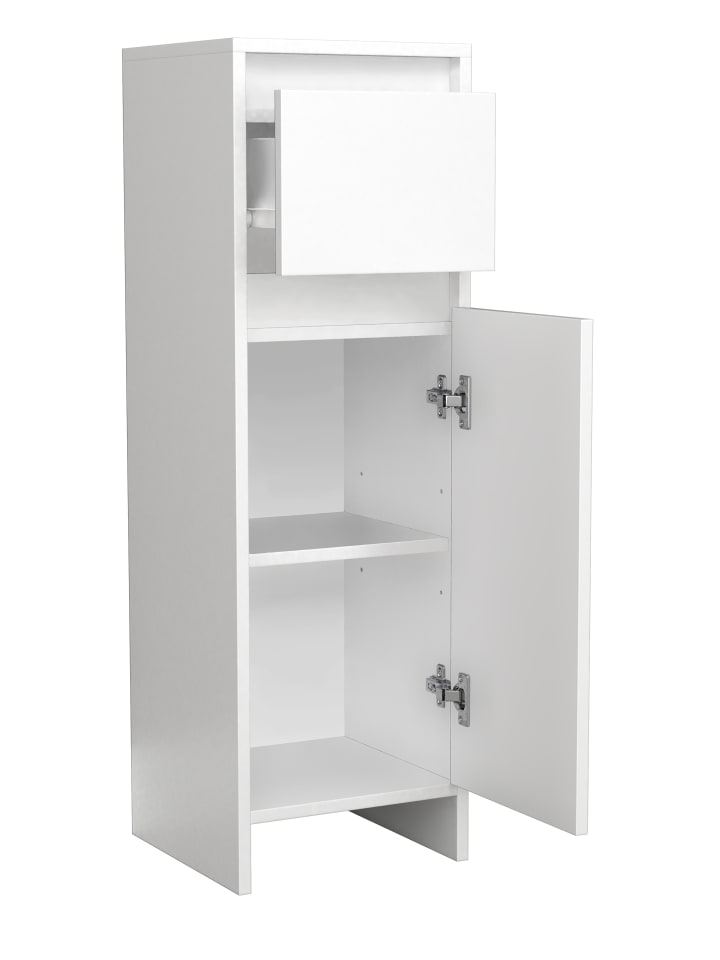 VCM  Badmöbel Midischrank Badschrank  Schublade Malira in Weiß günstig kaufen onesize