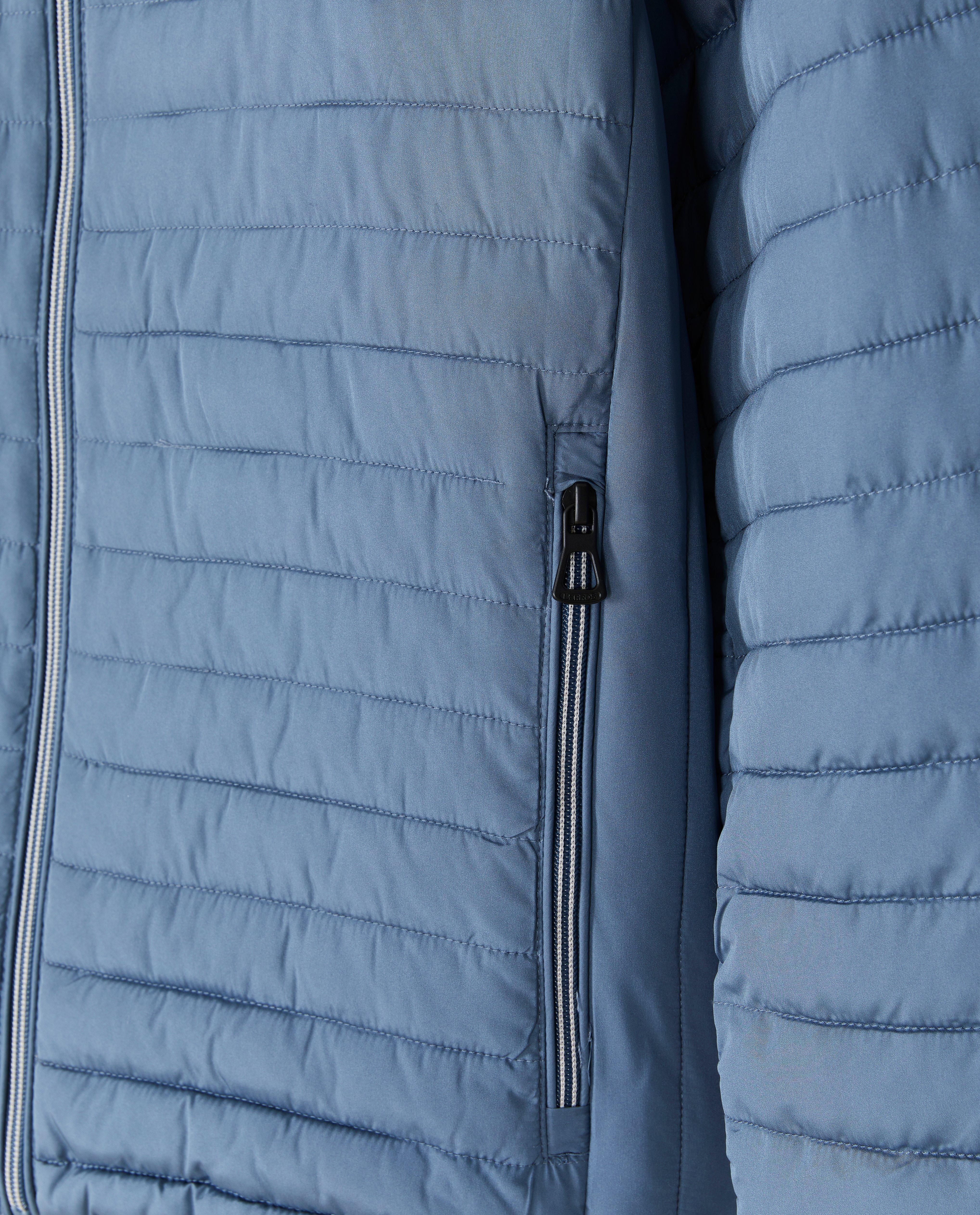 Lerros Blå kappa med quiltat mönster blå