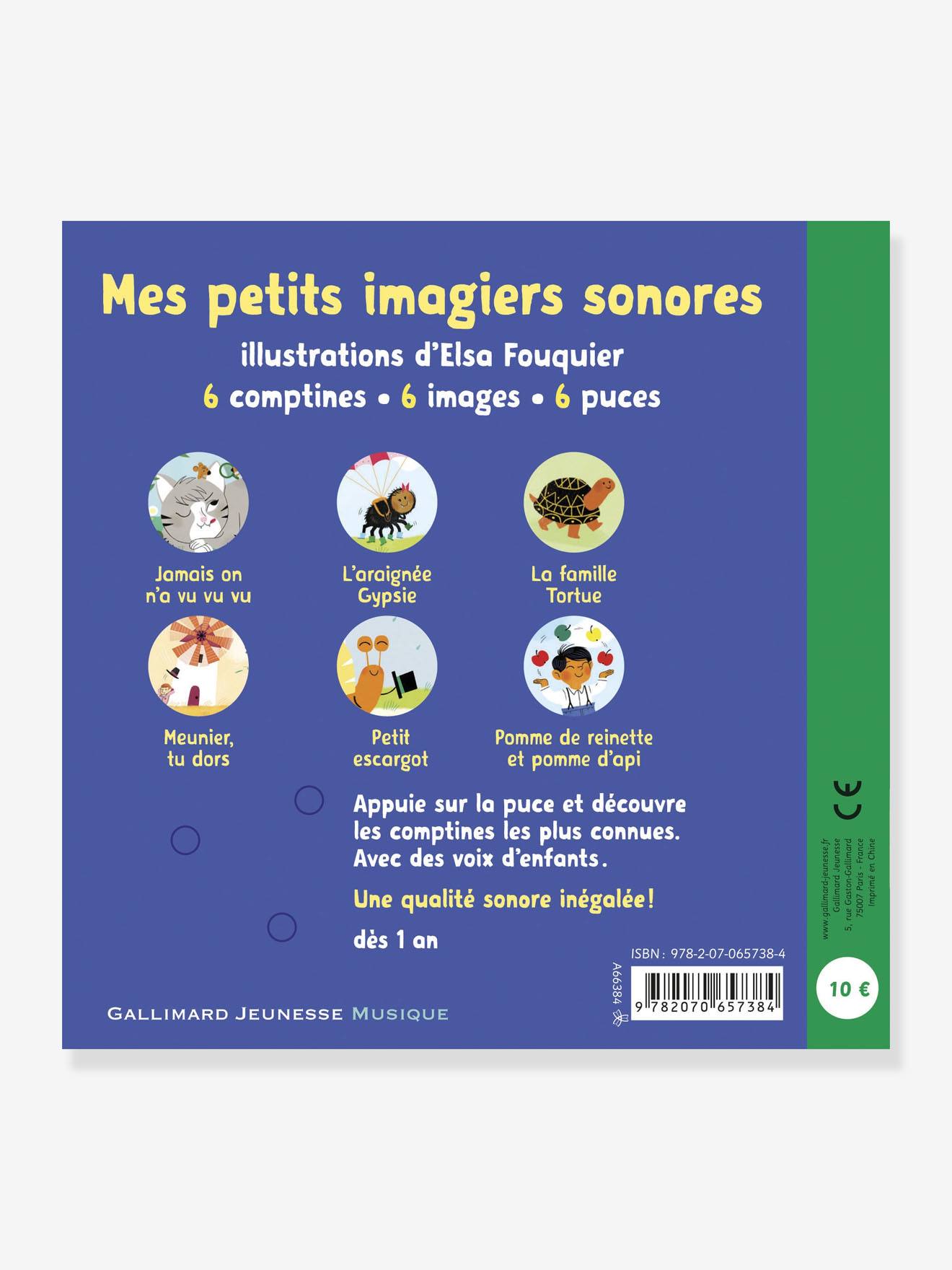 Livre sonore Mes comptines vol. 1 GALLIMARD JEUNESSE blanc