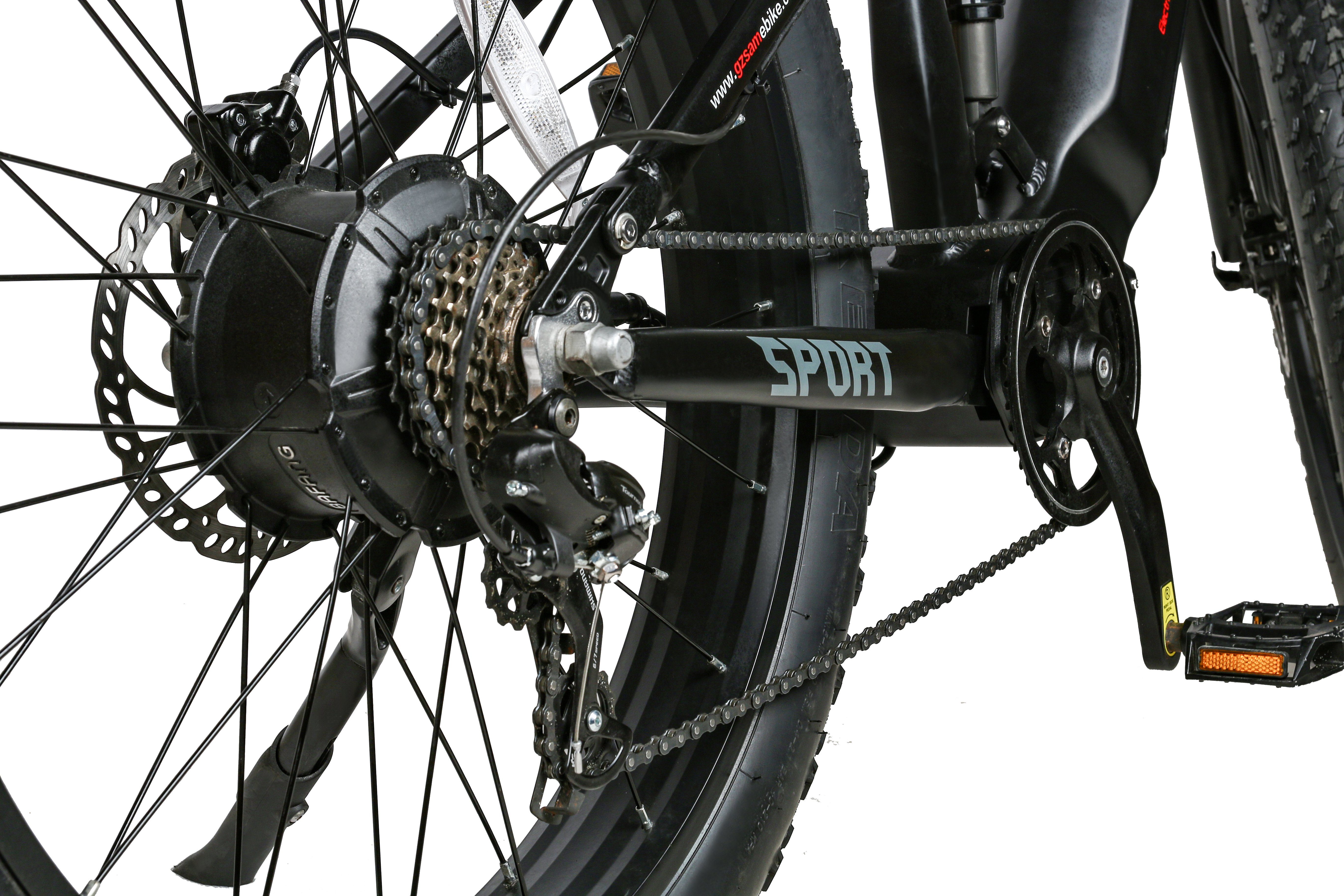 SAMEBIKE E-Bike RSA08 750W 26 Zoll Bafang Motor Fatbike E-Mountainbike 25km/h 17Ah