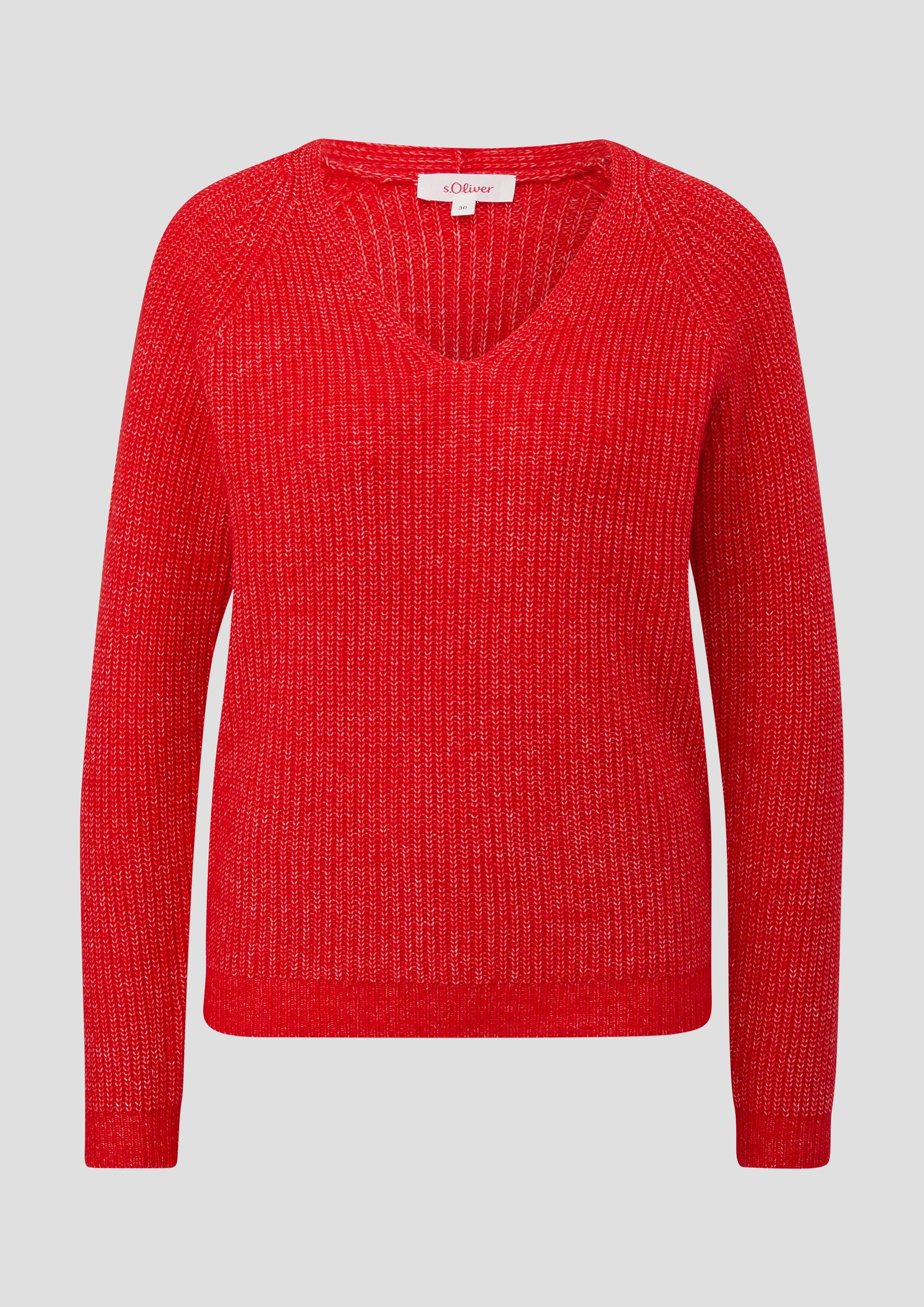 Strickpullover mit Rippstruktur  2139077-30W0